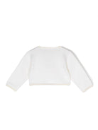 Cardigan doppiopetto per neonata La Stupenderia bianco con scollo quadrato WBSC60 800 LA STUPENDERIA 