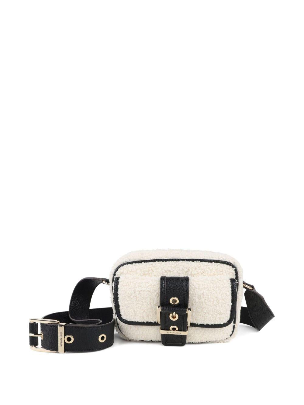 Borsa a spalla per bambina Michael Kors Kids beige con fibbia R30533 190 MICHAEL KORS KIDS 