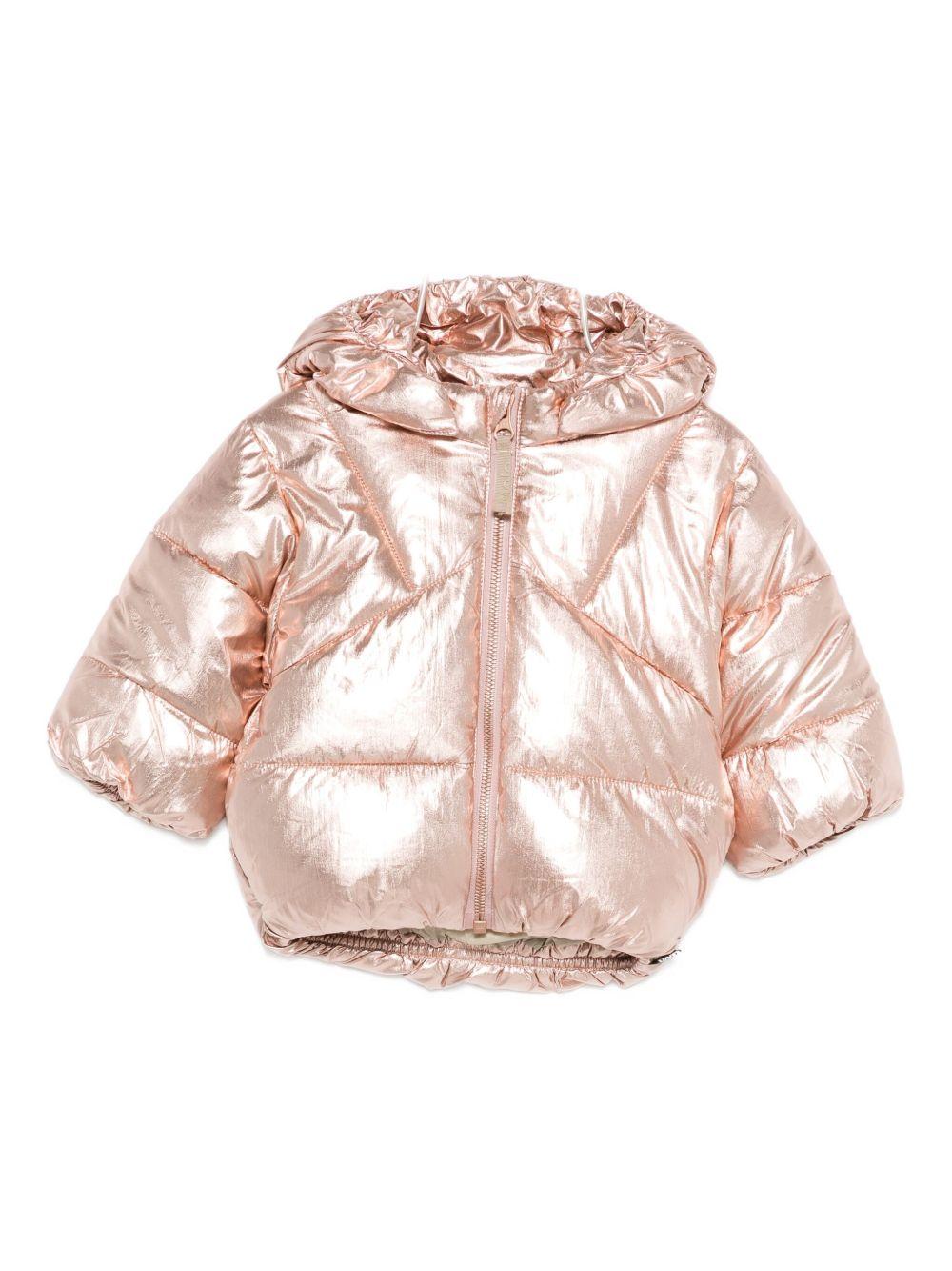 Giubbino Harpo per neonata Molo rosa con effetto metallizzato 5W25M318 5399 MOLO 