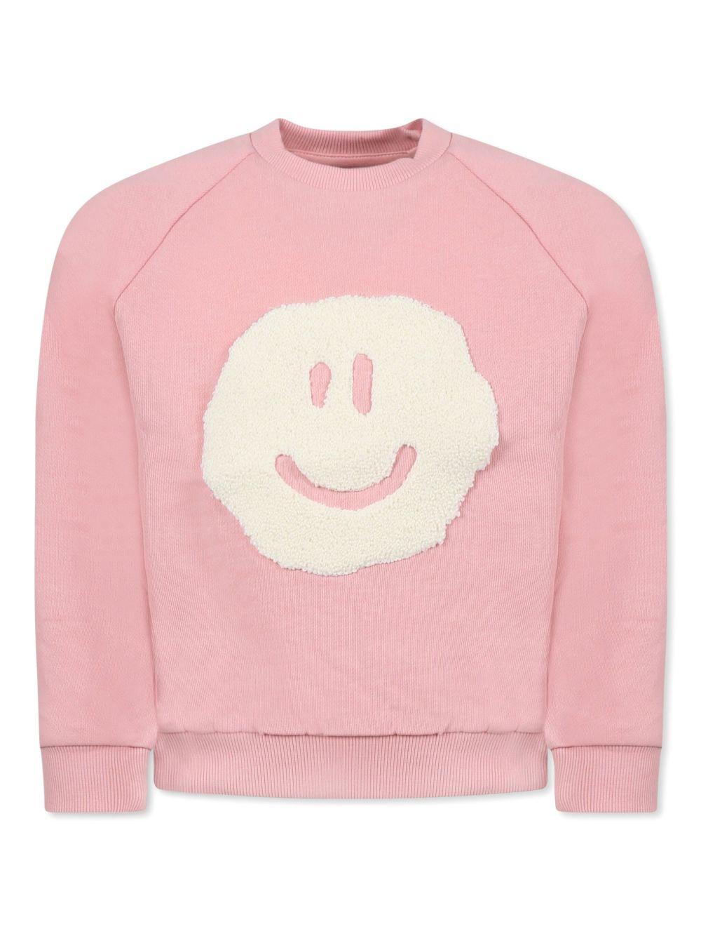 Felpa con stampa per neonata Molo rosa con girocollo 6S25J203 8283 MOLO 
