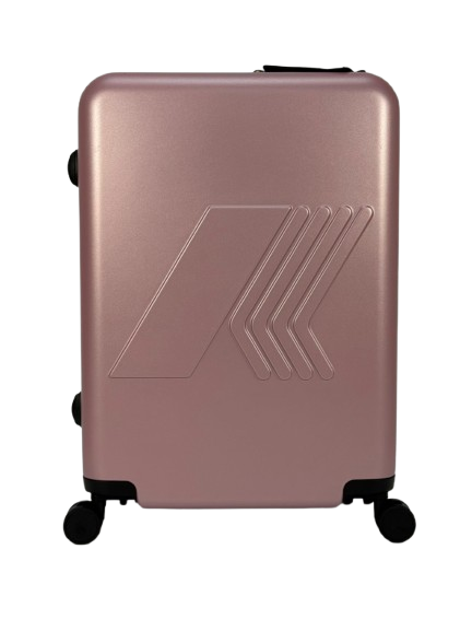 Trolley Eudoxieur per bambini K-Way Kids rosa con monogramma K-Way in rilievo tono su tono K81439W WDV K-WAY KIDS 