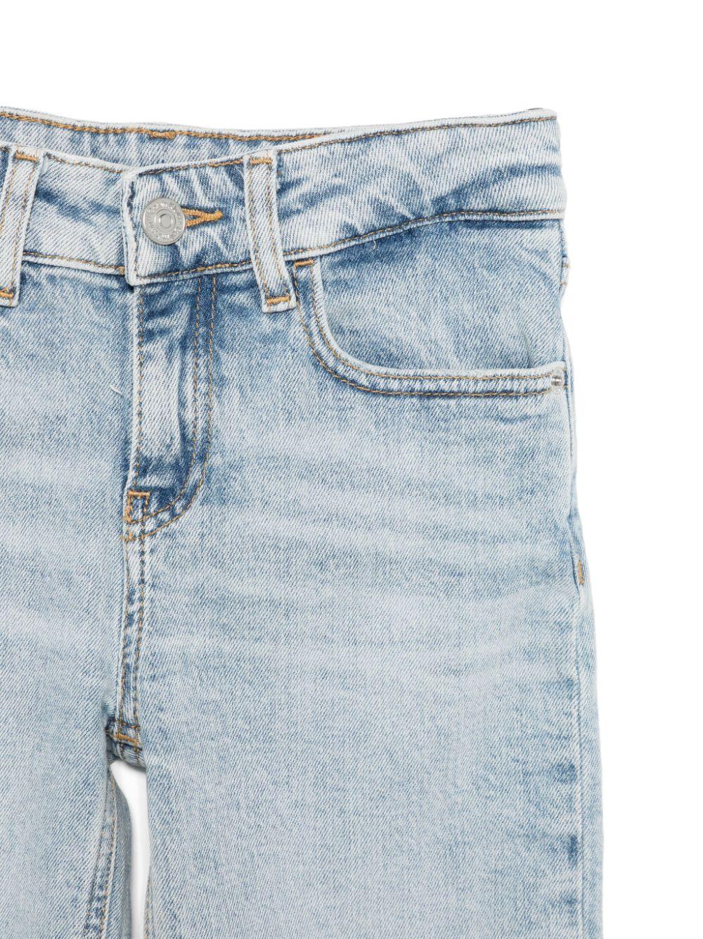 Jeans dritti per bambino Calvin Klein Kids azzurro con passanti IB0IB02297 1AA CALVIN KLEIN KIDS 