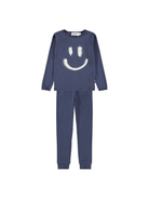 Pigiama per bambino Molo Lue blu con stampa smile 6W25R501 8552 MOLO 