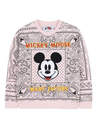 Felpa per bambina Marc Jacobs Kids x Disney Mickey Mouse rosa con stampa paisley W60575 475 THE MARC JACOBS KIDS 