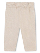 Pantaloni con fiocco per neonato Chloé Kids beige con taglio straight C20301 C03 CHLOE' KIDS 