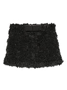 Top per donna Merci nero con design ruches TOM026 BLACK MERCI 