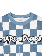 Felpa per bambino The Marc jacobs Kids azzurro con stampa a scacchi W60773 80B THE MARC JACOBS KIDS 