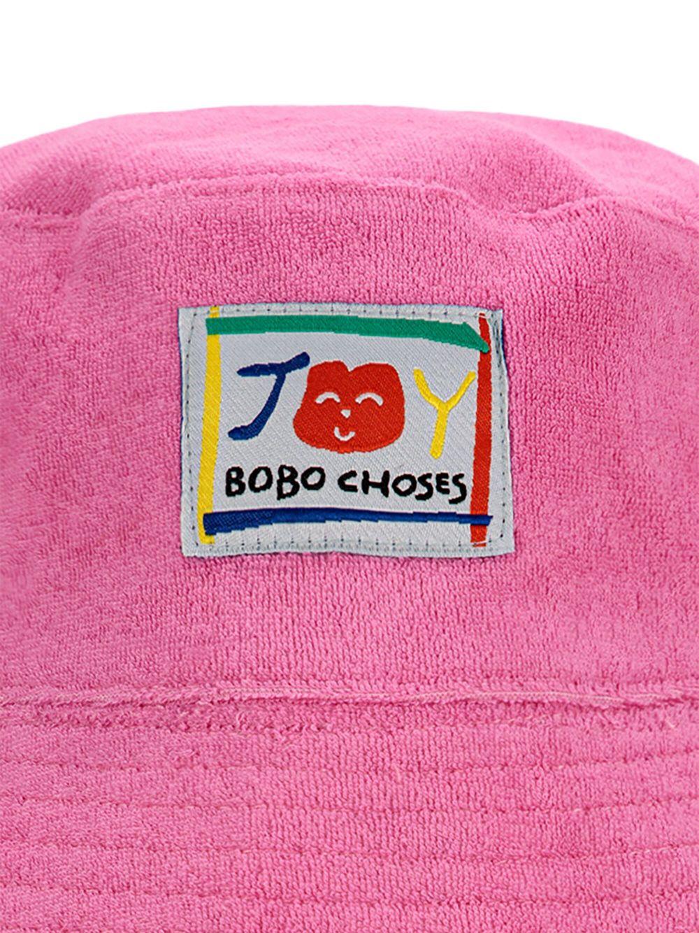 Cappello per bambino Bobo Choses rosa con logo B125AI017 561 BOBO CHOSES 