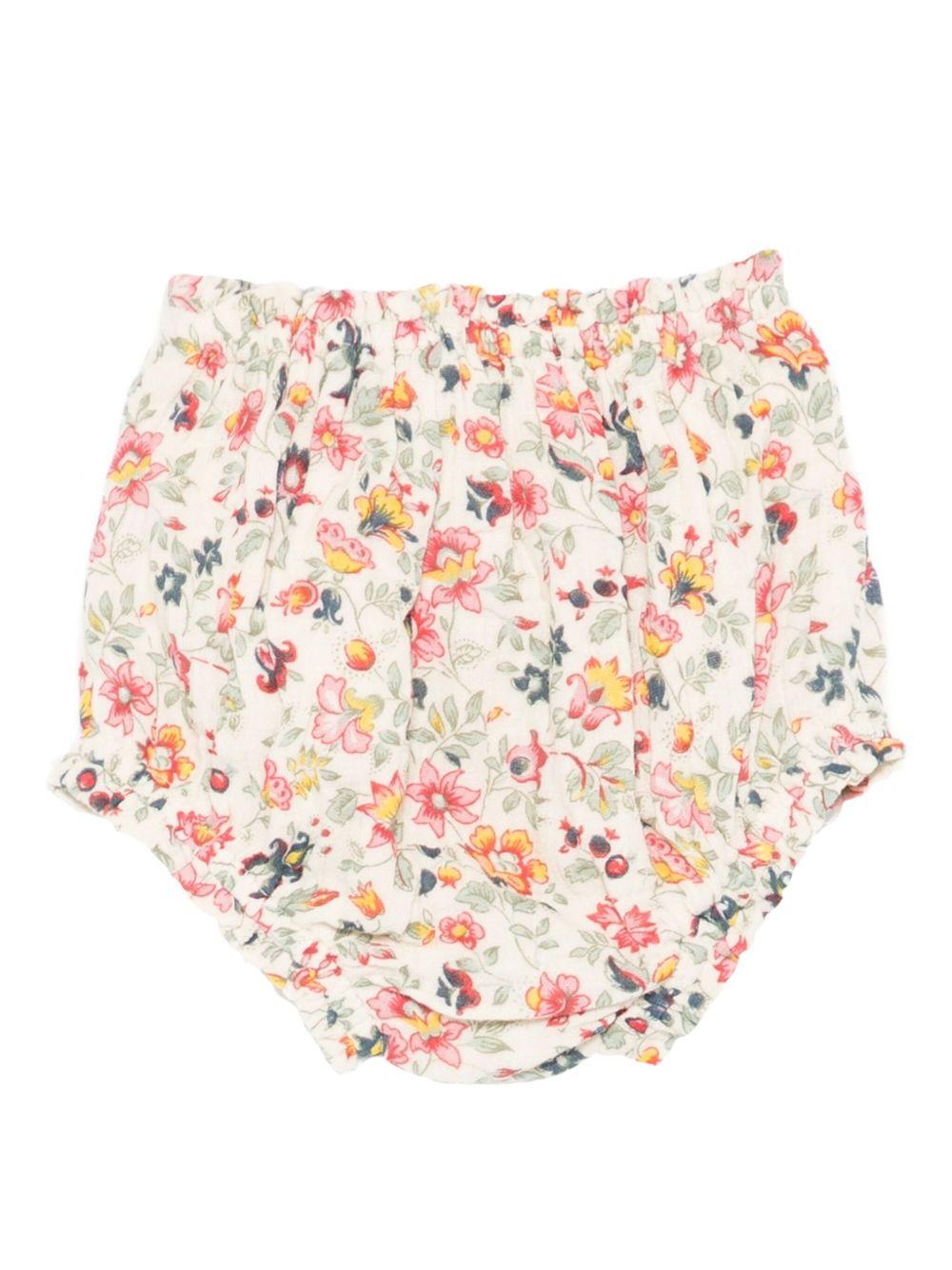 Shorts per neonata Louise Misha beige con stampa floreale FRI-W25-B0200 CREAM LOUISE MISHA 