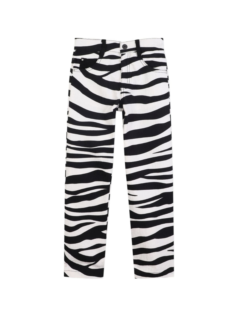 Pantaloni zebrati per bambina Marc Jacobs Kids animalier con stampa zebrata all-over W60591 09B THE MARC JACOBS KIDS 