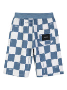 Shorts per bambino The Marc Jacobs Kids blu con motivo a quadri W60790 80B THE MARC JACOBS KIDS 