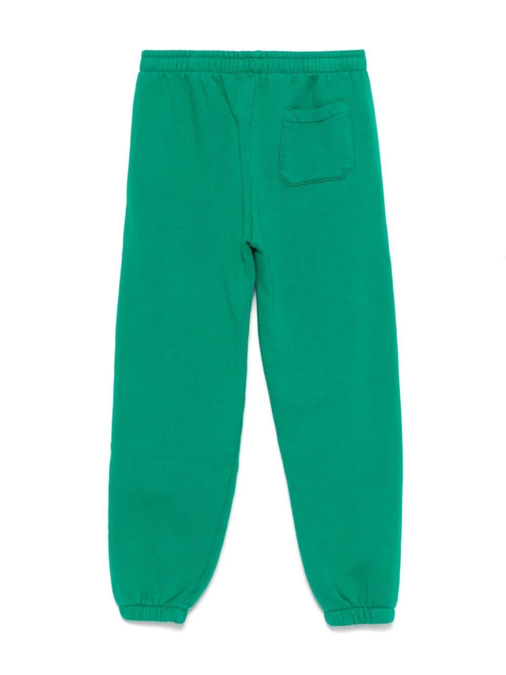 Pantaloni sportivi per bambino Bobo Choses Shadow verde con logo BC B224AC082 311 BOBO CHOSES 