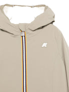 Giubbino per bambino K-Way Kids beige con cappuccio e cerniera K11517W B2M K-WAY KIDS 