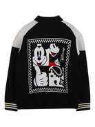 Cardigan per bambino Marc Jacobs Kids x Disney Mickey Mouse nero con ricamo W60628 09B THE MARC JACOBS KIDS 