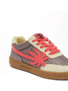 Sneakers Palm Beach University per bambina Palm Angels Kids argento con suola in gomma PGIA014S25LEA001 7229 PALM ANGELS KIDS 