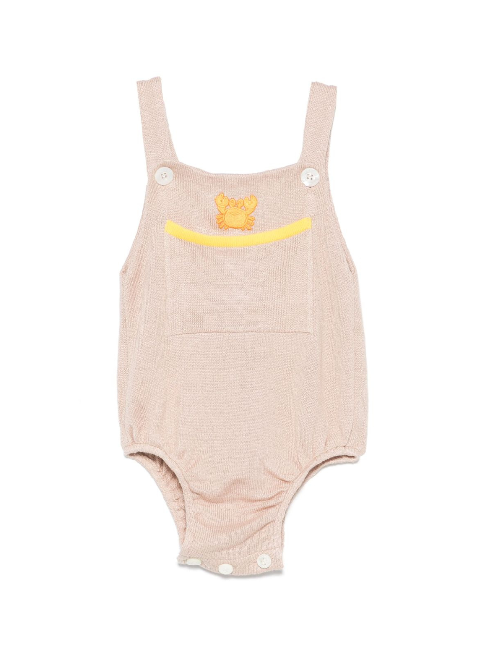 Body per neonato Gensami kids beige con applicazione TU01-B-SOFT GOLD BEIGE GENSAMI 