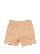Shorts per neonato Trussardi Jeans beige con passanti per cintura TIP26074BE BROWN MAC. TRUSSARDI JUNIOR 