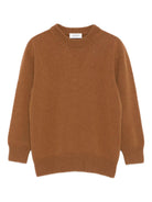 Maglione per bambino Laneus Kids marrone con girocollo F5LKJUJP038 178 LANEUS 