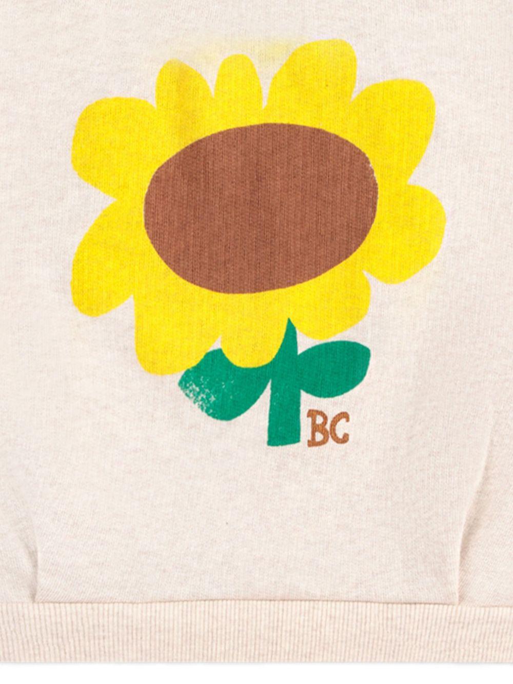 Felpa per bambina Bobo Choses beige con motivo girasole B125AC041 199 BOBO CHOSES 