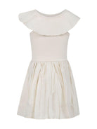 Abito per bambina Molo beige con ruches e design svasato 2S25E105 5410 MOLO 