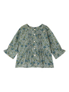 Blusa per neonata Bonpoint Blissi verde con motivo a fiori W05XBLW00012 543 BONPOINT 