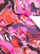 Giacca trapuntata per bambina Emilio Pucci Junior rosa con cappuccio PX2A57 N0373 513RO EMILIO PUCCI JUNIOR 