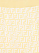 Gonna in maglia per bambina Fendi Kids giallo con monogramma FF all-over JFG201 AQUH F1R4R FENDI KIDS 