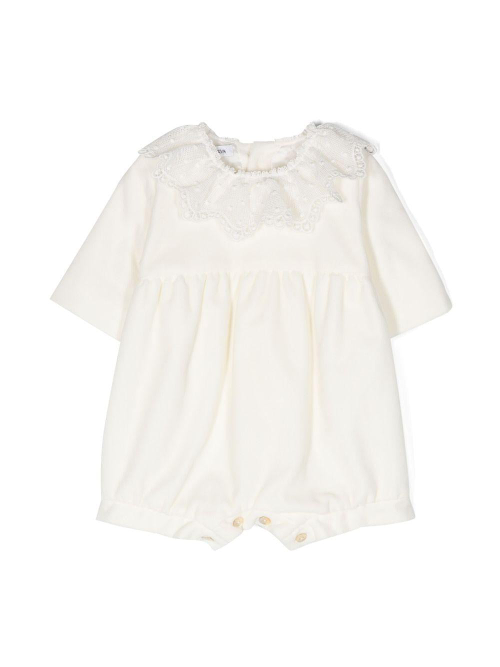 Tutina per neonata JESURUM BABY Piccolo Cà Foscari bianco in velluto PICCOLO CA FOSCARI 05 JESURUM 