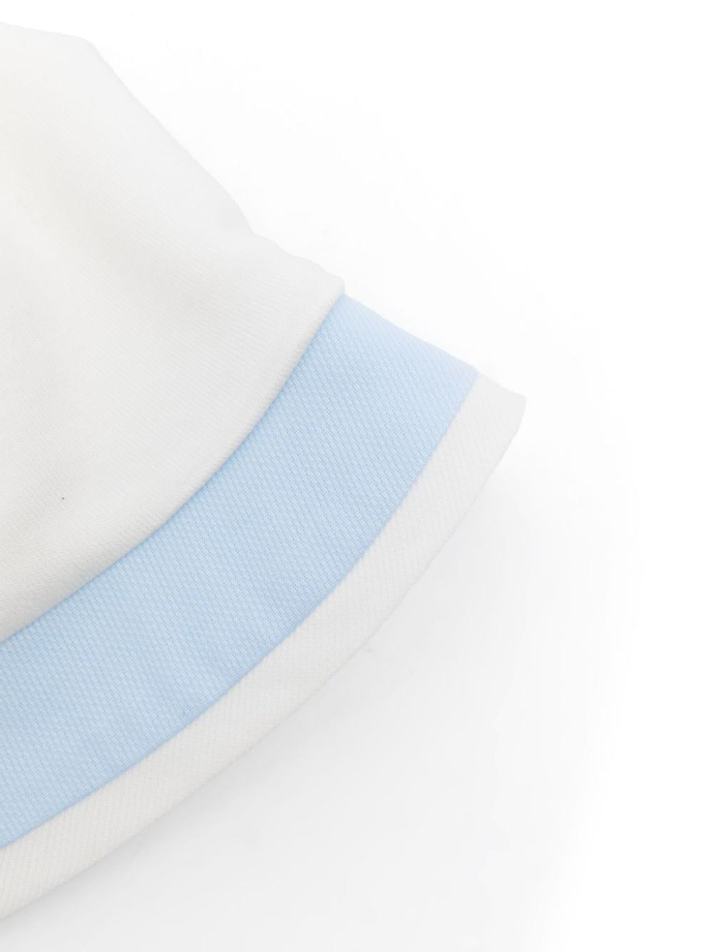 Cappello con bordo a contrasto per neonato La Stupenderia bianco con corona bombata TBCP03 K40 LA STUPENDERIA 