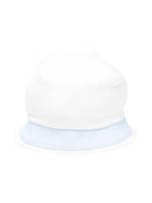 Cappello con bordo a contrasto per neonato La Stupenderia bianco con corona bombata TBCP03 K40 LA STUPENDERIA 