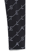 Leggins per bambina Stella McCartney Kids neri con stampa logo all-over TY6D30 Z3479 930BC STELLA McCARTNEY KIDS 
