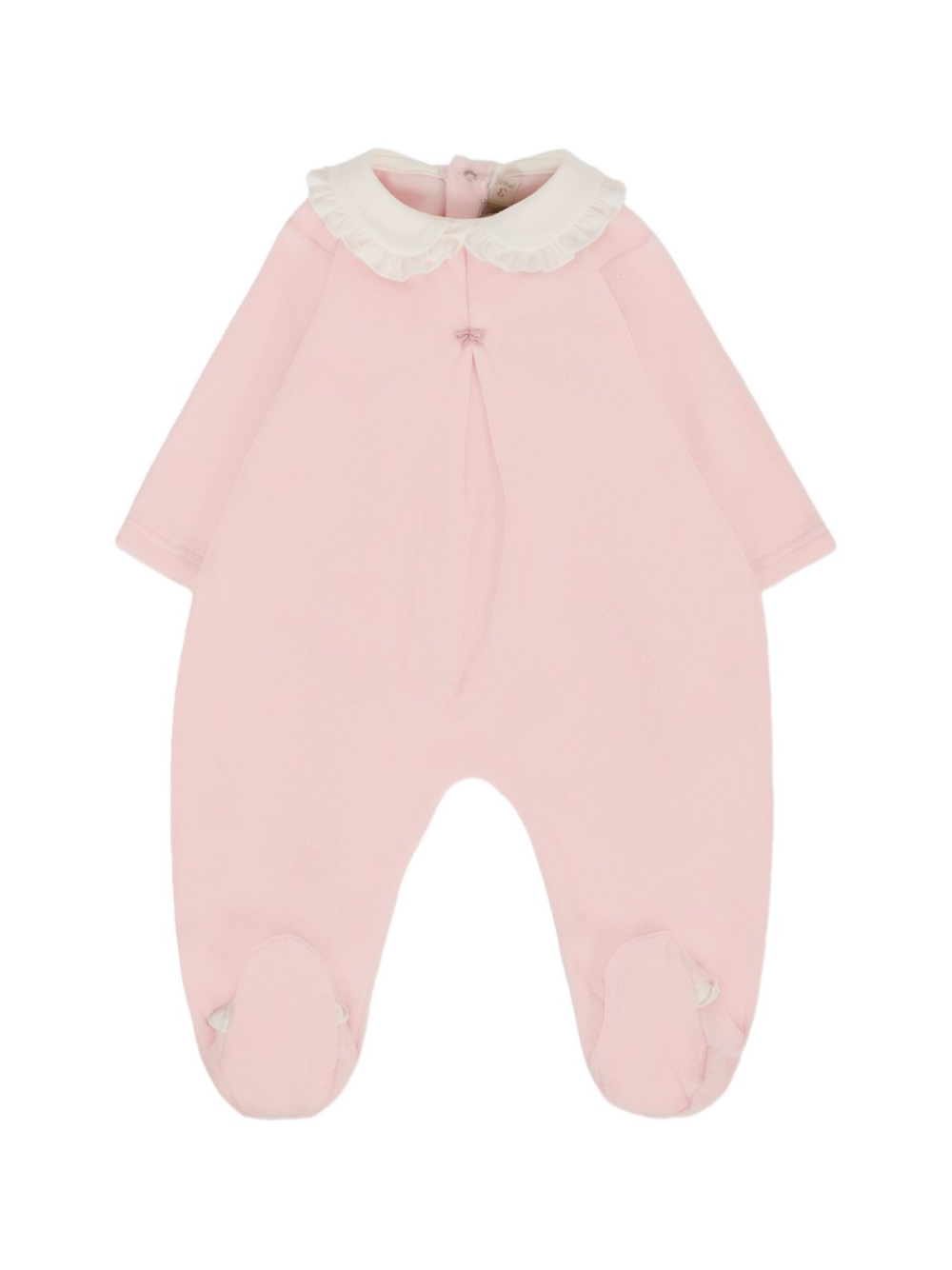 Tutina per neonata La Stupenderia rosa con colletto 1TBTT02 L03 LA STUPENDERIA 