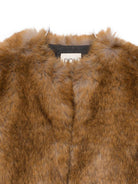 Gilet per bambina Douuod Kids marrone in ecopelliccia DX2Q02 H0073 118 DOUUOD 