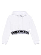 Felpa per bambina John Richmond Junior grigio con cappuccio RGP25111FE GREY LIGHT MELANGE JOHN RICHMOND JUNIOR 