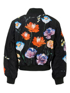 Bomber Hedia per bambina Molo nero con fantasia floreale 5W25M401 9633 MOLO 