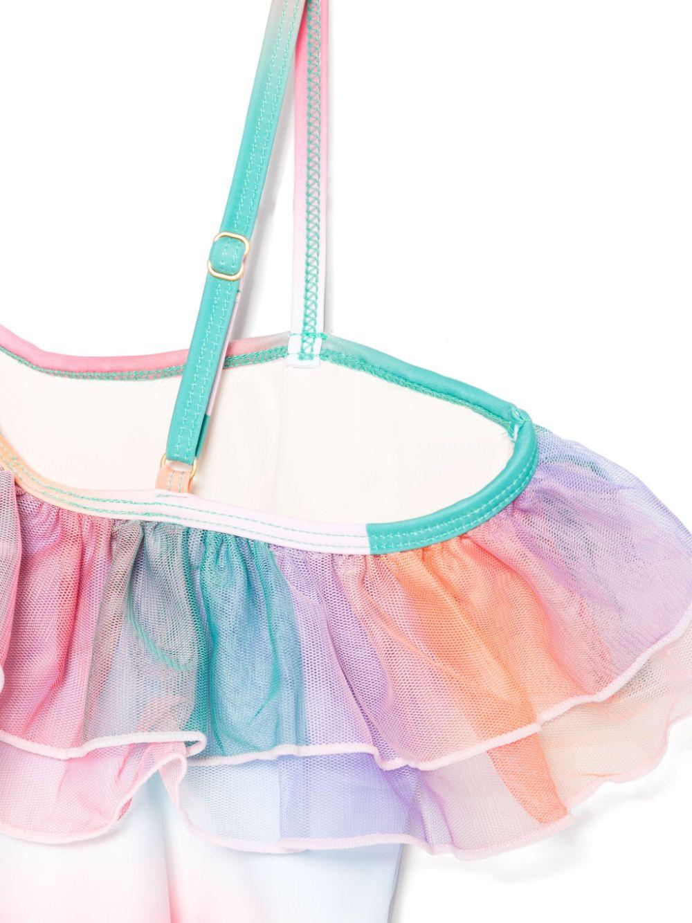 Costume da bagno per bambina Molo rosa con effetto sfumato 8S25P512 3786 MOLO 