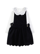 Abito per neonata Chloé Kids blu con colletto arricciato C20716 N68 CHLOE' KIDS 