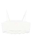 Top crop per donna MC2 Saint Barth bianco in cotone FLD0001 04071H MC2 ST. BARTH 