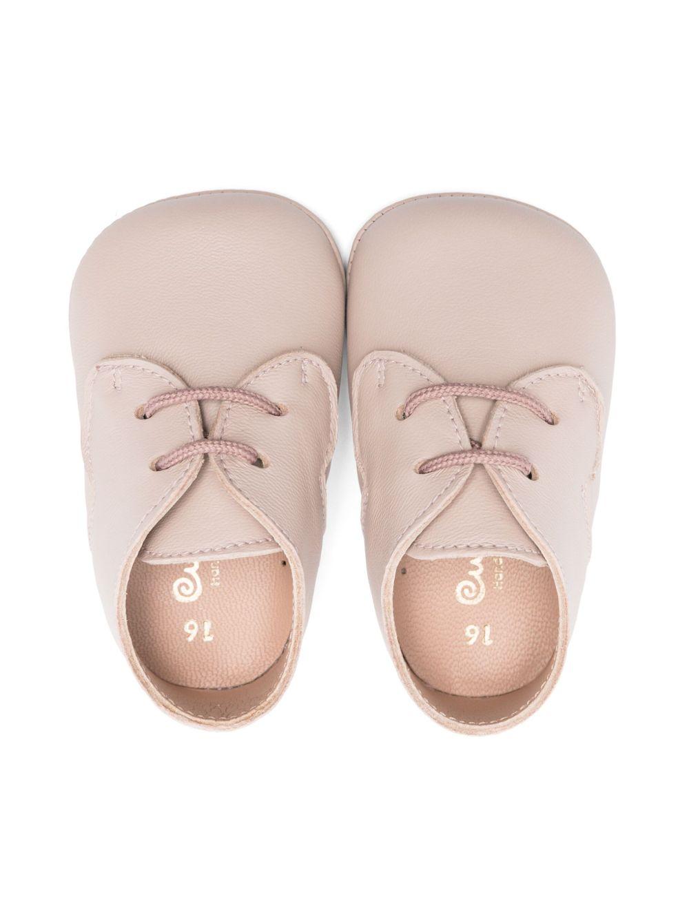 Scarpe primi passi per neonata Eli1957 beige con soletta in pelle con logo 10016AL NUDE ElI 