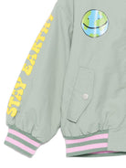 Bomber per bambina Stella McCartney Kids verde con stampa grafica TX2A17 Z2332 718 STELLA McCARTNEY KIDS 