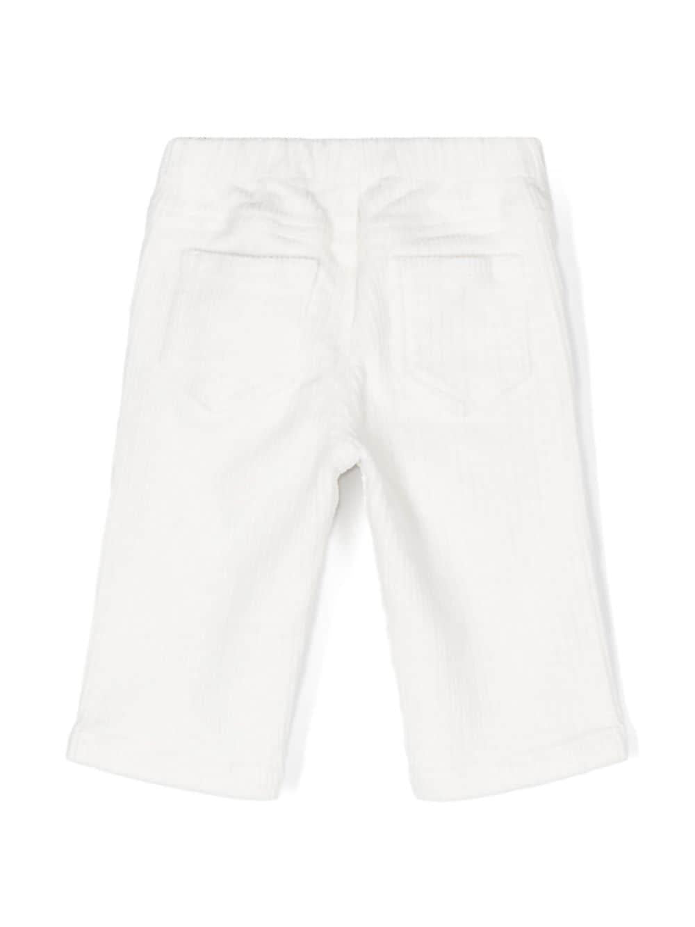 Pantaloni di velluto a coste per neonato Il Gufo bianco con gamba dritta A24PL030V6012 100 IL GUFO 