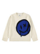 Maglione per bambino Molo bianco con stampa sul davanti 6W25K207 9639 MOLO 