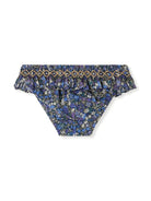 Slip bikini a fiori per neonata Bonpoint blu con vita elasticizzata S05XSSW00001 577 BONPOINT 