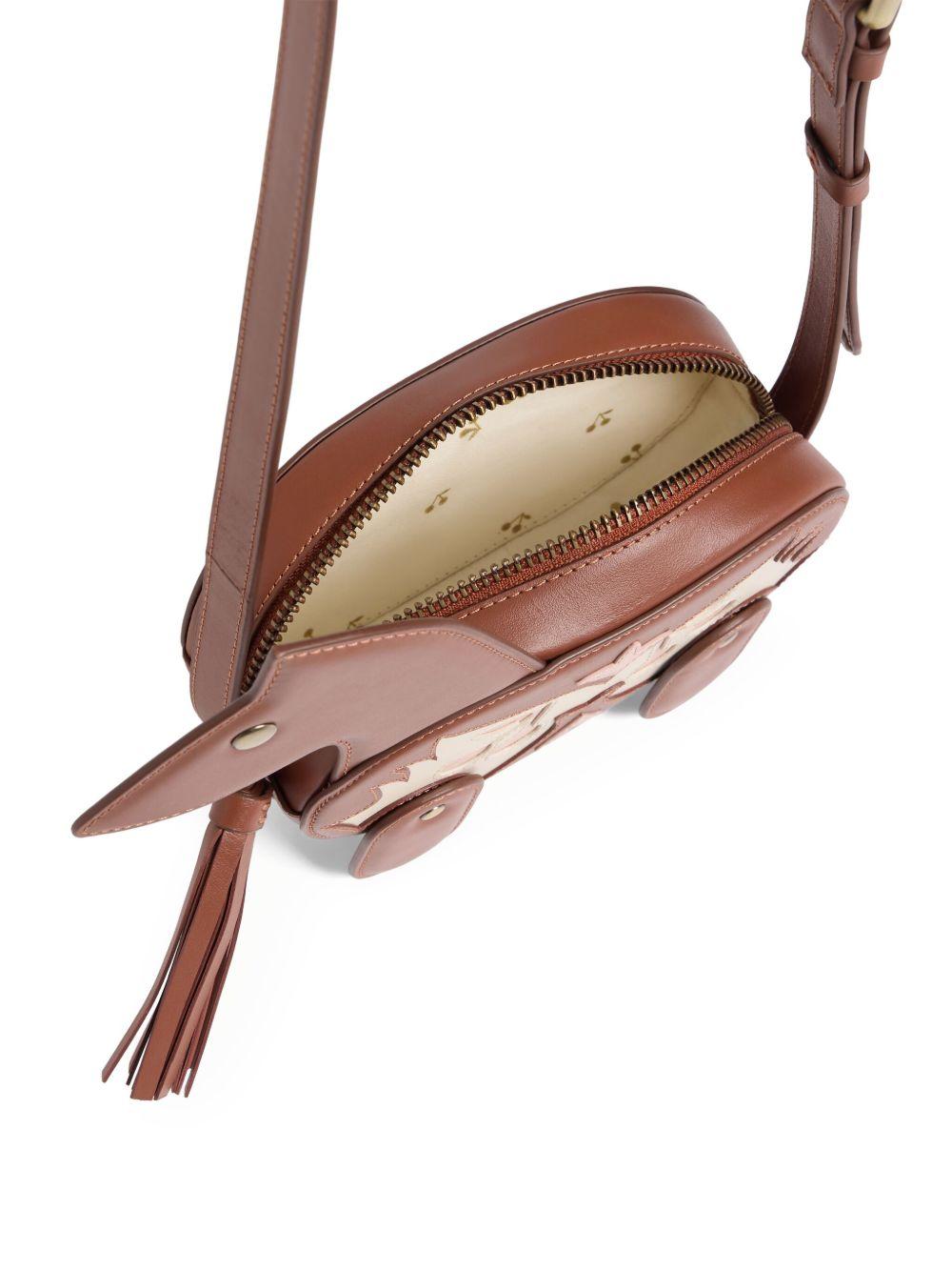 Borsa a spalla per bambina Bonpoint Jonquil marrone a forma di cavallo W05GBEL00001 067C BONPOINT 