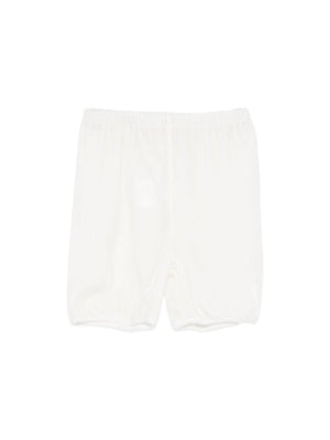 Shorts per neonata Jesurum Baby bianchi con elastico in vita