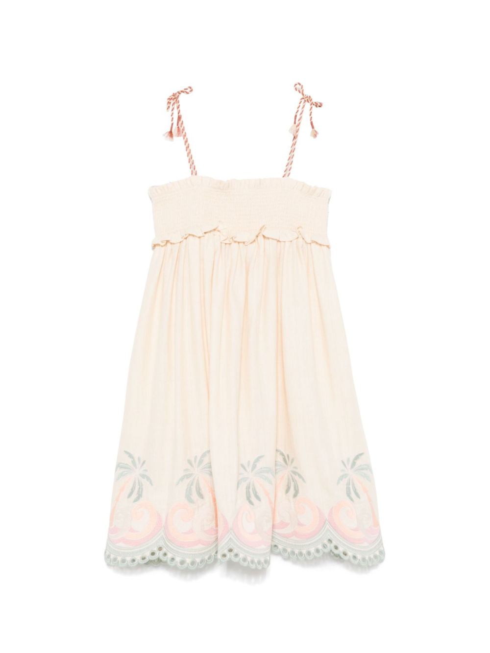 Abito per bambina ZIMMERMANN Kids Tallow beige con dettaglio ruches 0894DR S253 ZIMMERMANN KIDS 