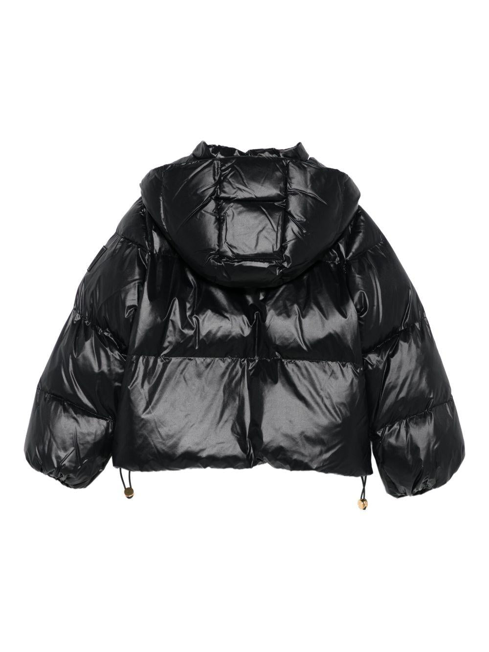 Giubbino per bambina Elisabetta Franchi La Mia Bambina nero con maniche a palloncino EFGB133CNY065 N000 ElISABETTA FRANCHI 