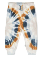 Pantaloni sportivi per neonato Molo Simeon bianco con stampa tie dye 6W24I222 9223 MOLO 