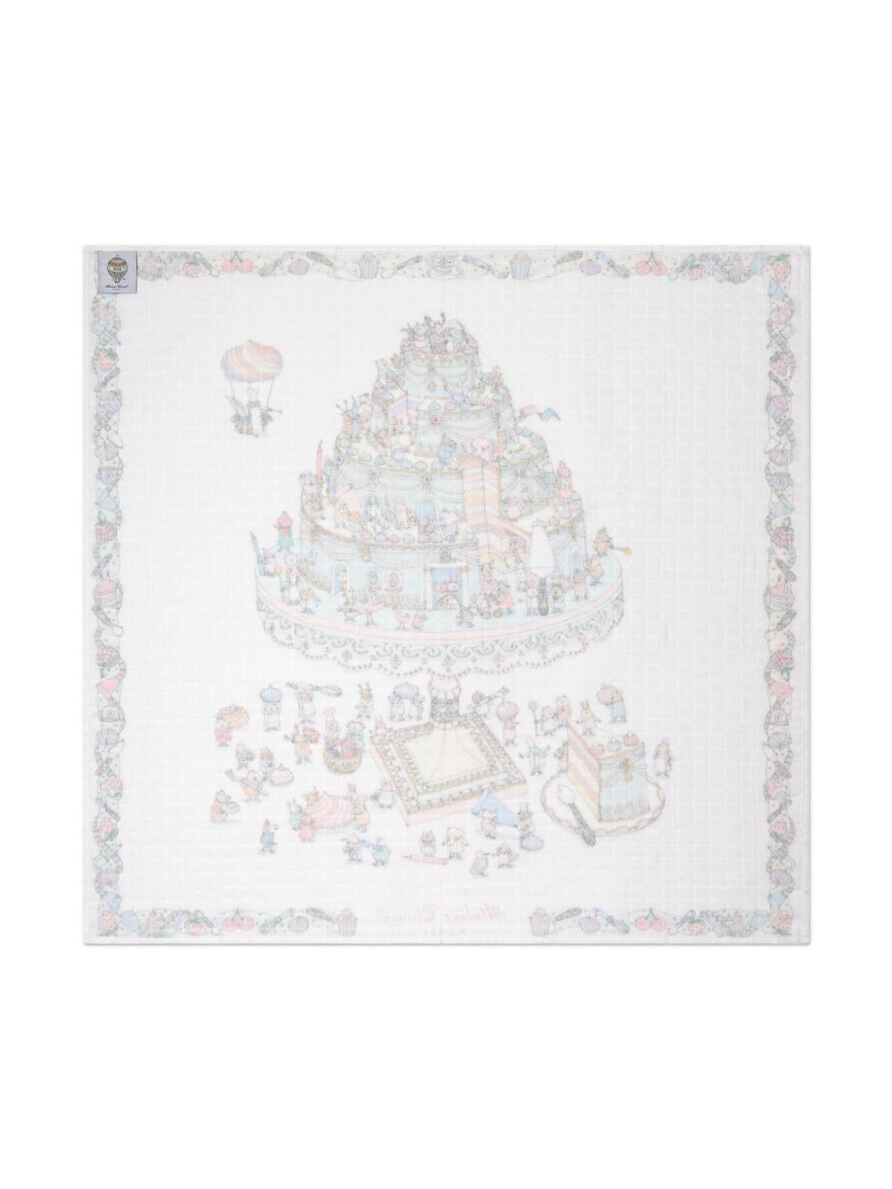 Coperta Le Gâteau per neonati Atelier Choux multicolore con stampa grafica CA-CQ-LEG A-U ATELIER CHOUX PARIS 