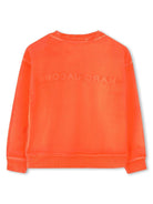 Felpa per bambina The Marc Jacobs Kids arancione con tessuto in spugna W60435 406 THE MARC JACOBS KIDS 